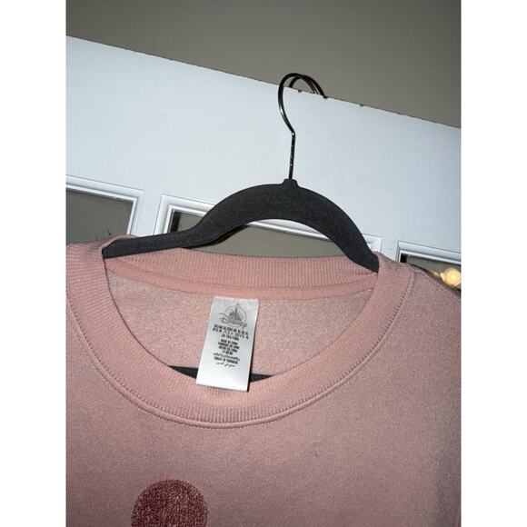 Disney Parks Mickey Mouse Pink Sweatshirt sz XL Quilted Look - Picture 3 of 4